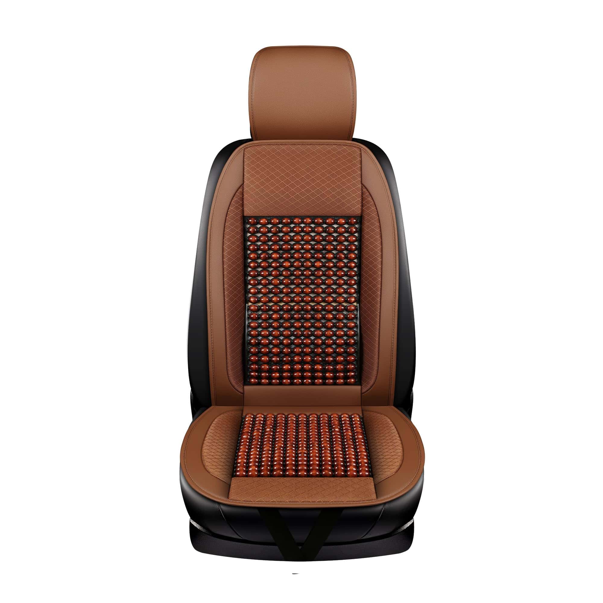 Funda de Asiento de Coche de Perlas de Madera WOWESOTICA,