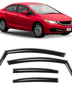 Voron Glass Deflectores de lluvia extra -Negro