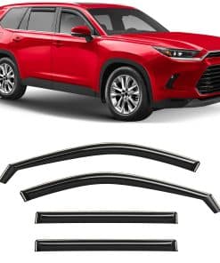 Voron Glass Deflectores de Lluvia Extra -Negro