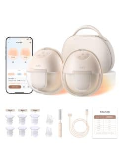 Extractor de leche portátil eufy S1 Pro con calefacción,