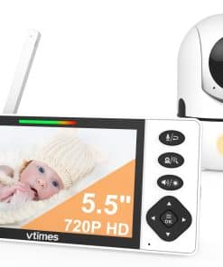 Monitor de Bebé VTimes con Cámara y Audio, Pantalla HD de