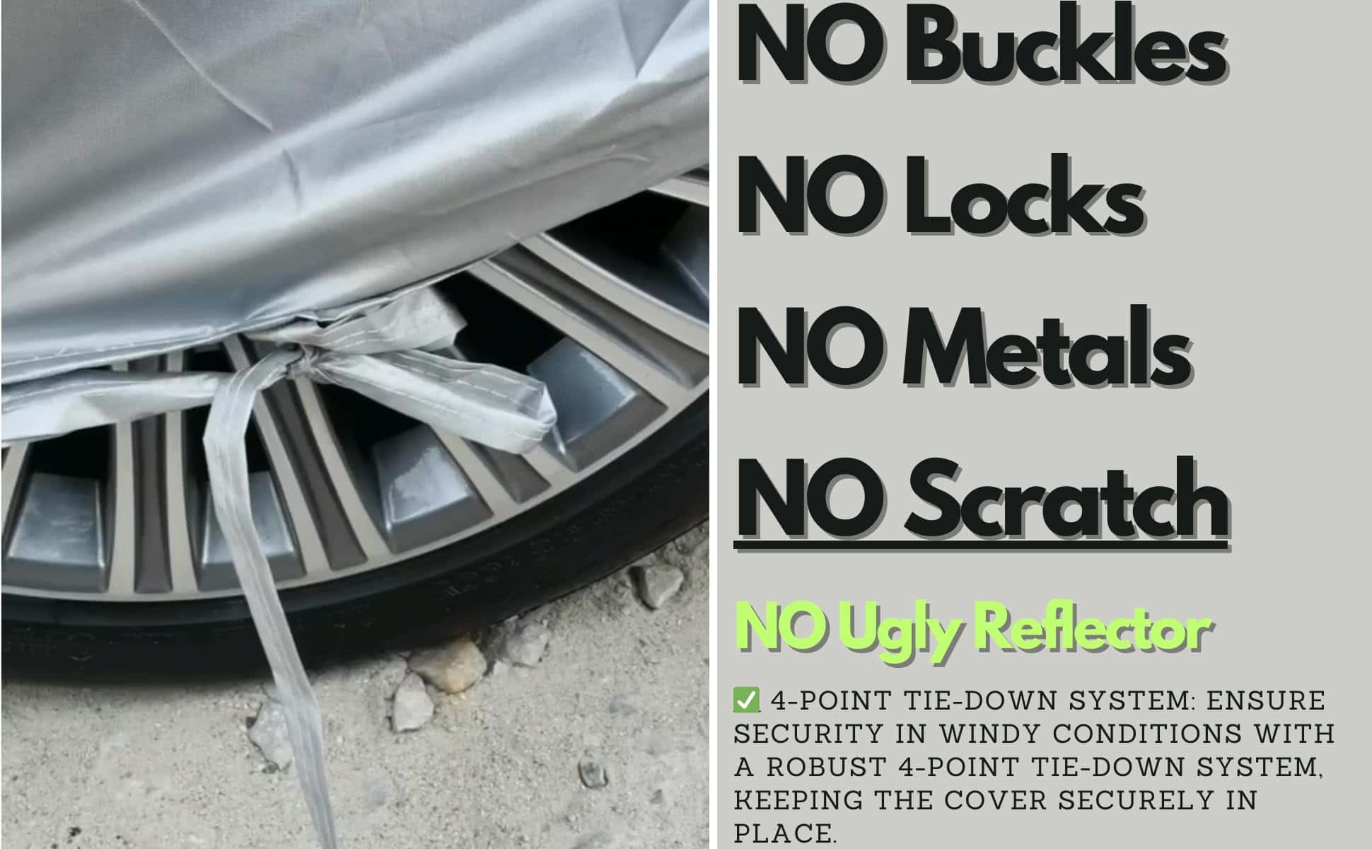 Cubierta para automóvil negro al aire libre 55tech Motors - Imagen 7