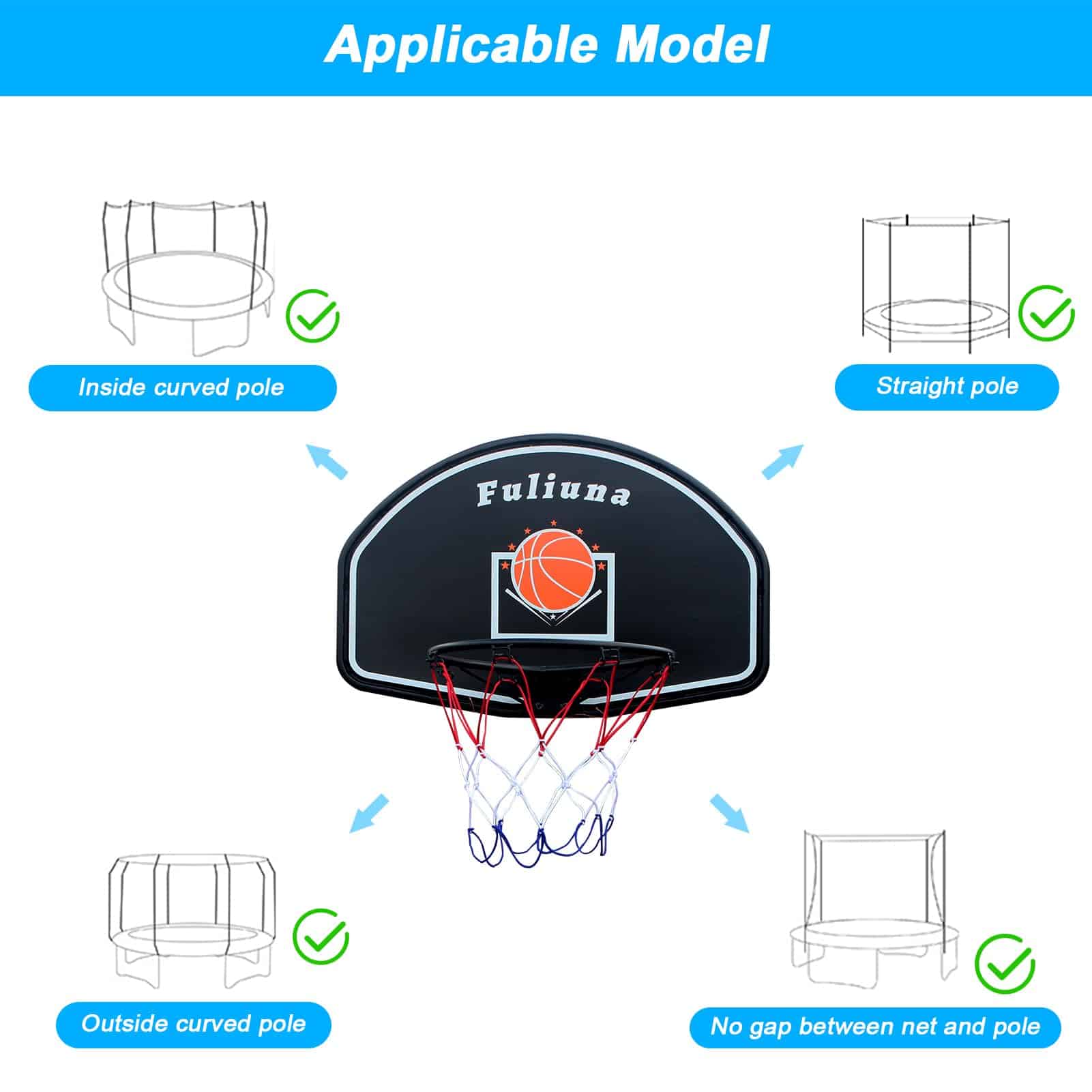 Aro de Baloncesto para Trampolín Alpcouts, Aro de - Imagen 4