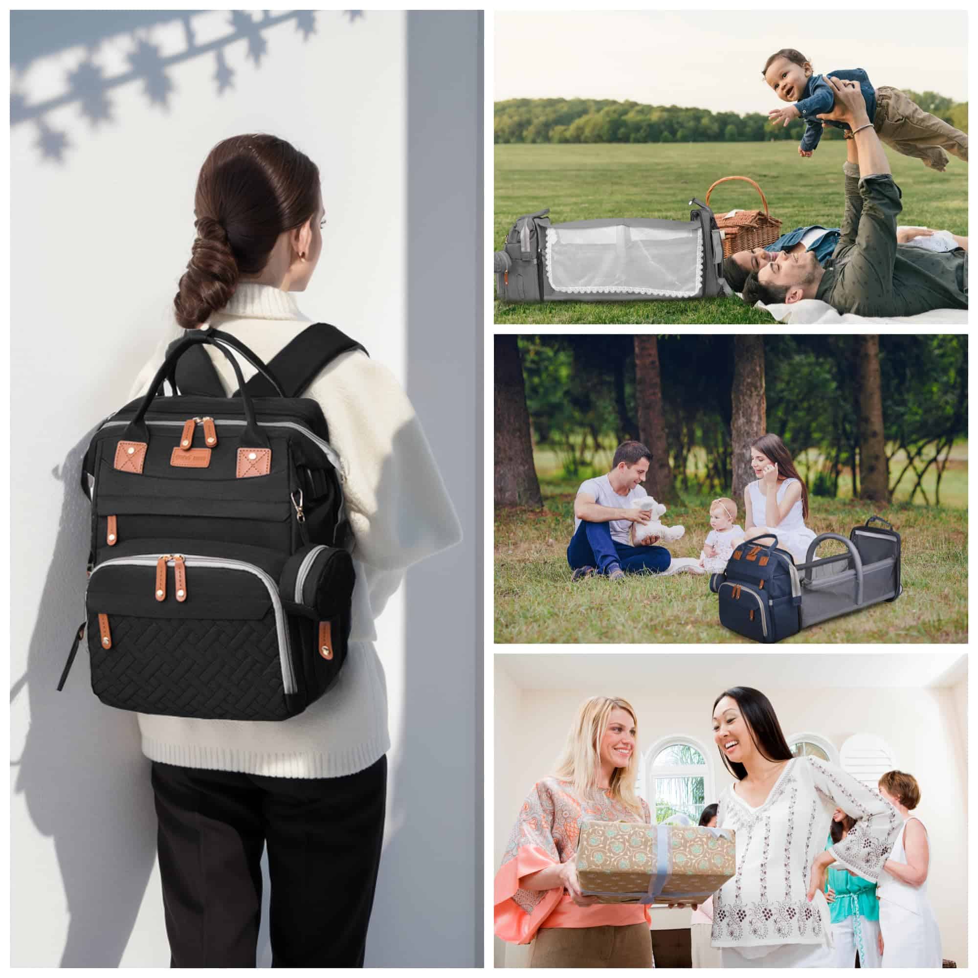 Bolso para Pañales CESAILT con Estación de Cambio, Bolso de - Imagen 7