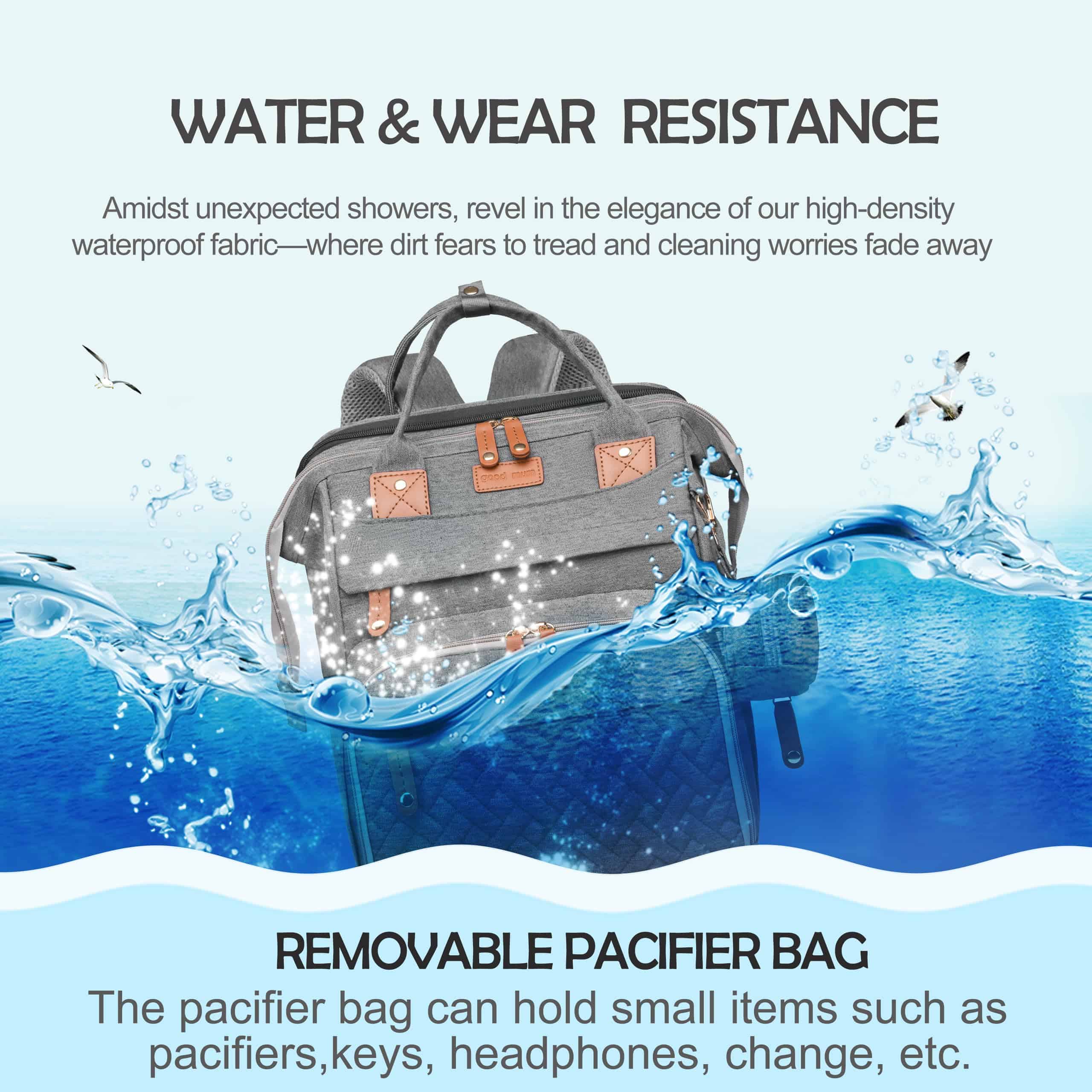 Mochila para Pañales CESAILT con Estación de Cambio, Bolsa - Imagen 8