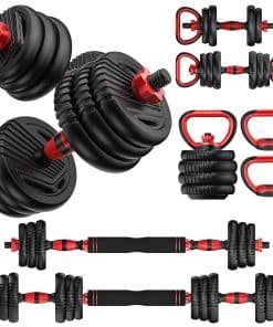 UNNMIIY Juego de pesas ajustables, 10/20/35/45/70/90/110