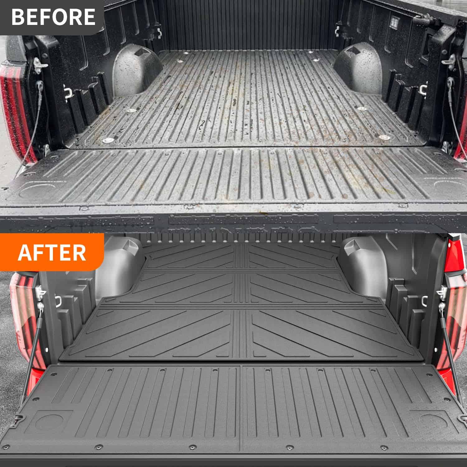 Powoq 5.5FT Alfombrilla de cama para camioneta compatible - Imagen 4