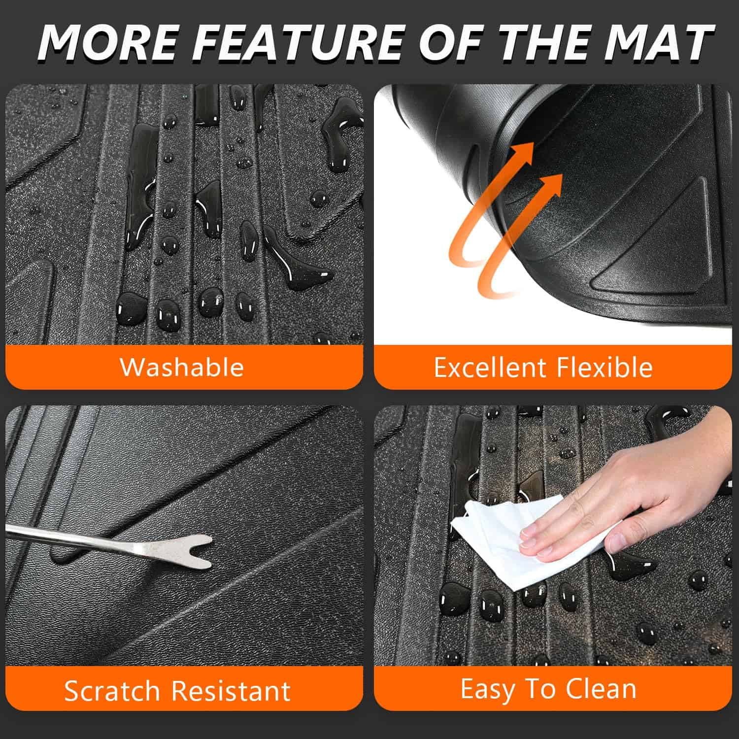 Powoq 5.5FT Alfombrilla de cama para camioneta compatible - Imagen 6