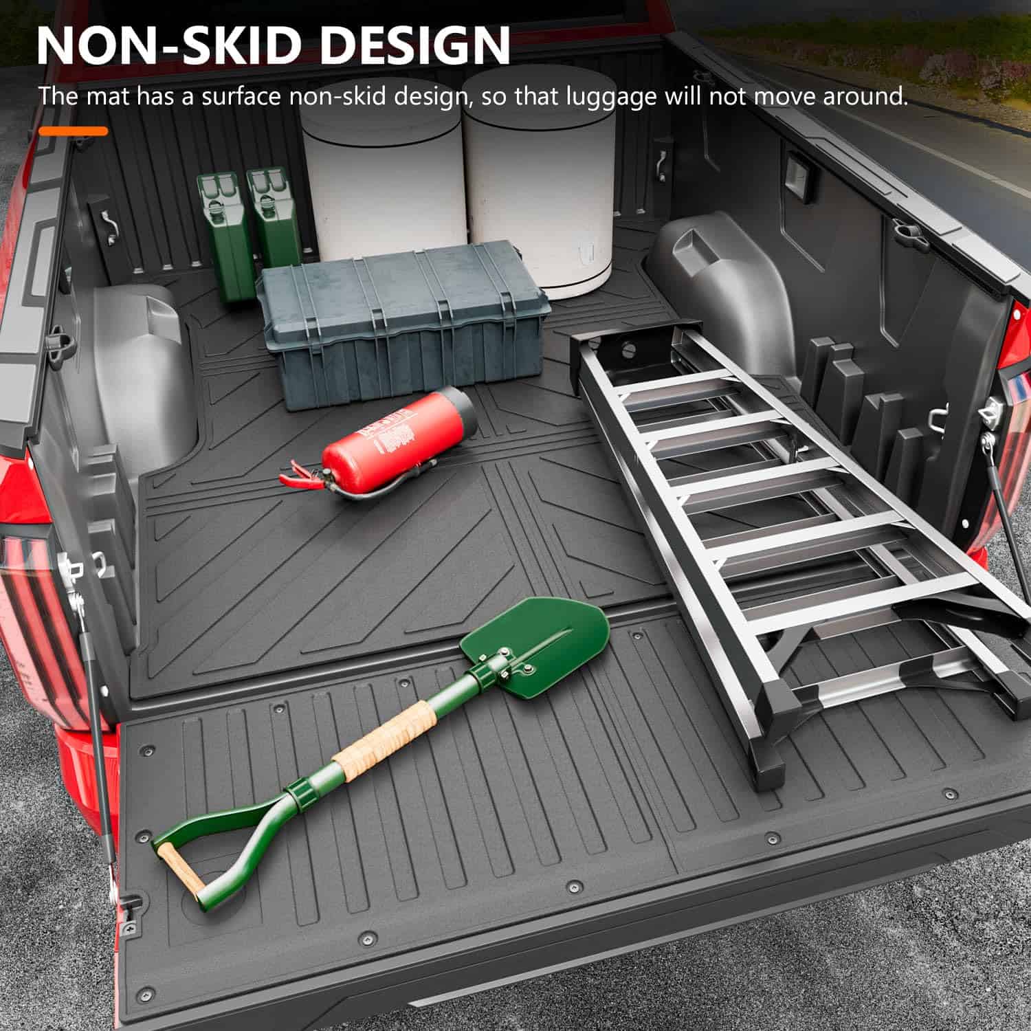 Powoq 5.5FT Alfombrilla de cama para camioneta compatible - Imagen 5