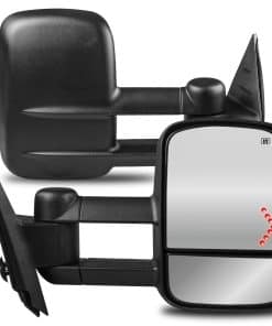 Espejos de Remolque AUTOSTARSHIP Negros 2 piezas con luz de