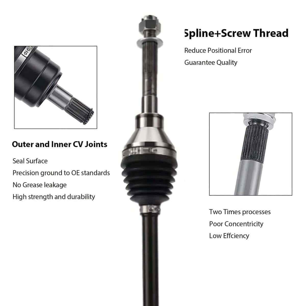 Eje de transmisión CV Caiman Rugged Terrain delantero - Imagen 4