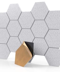 Paquete de 18 Paneles Acústicos Autoadhesivos Grises en