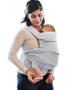 Mochila portabebés Boppy ComfyGrow, 7-35 libras, Gris