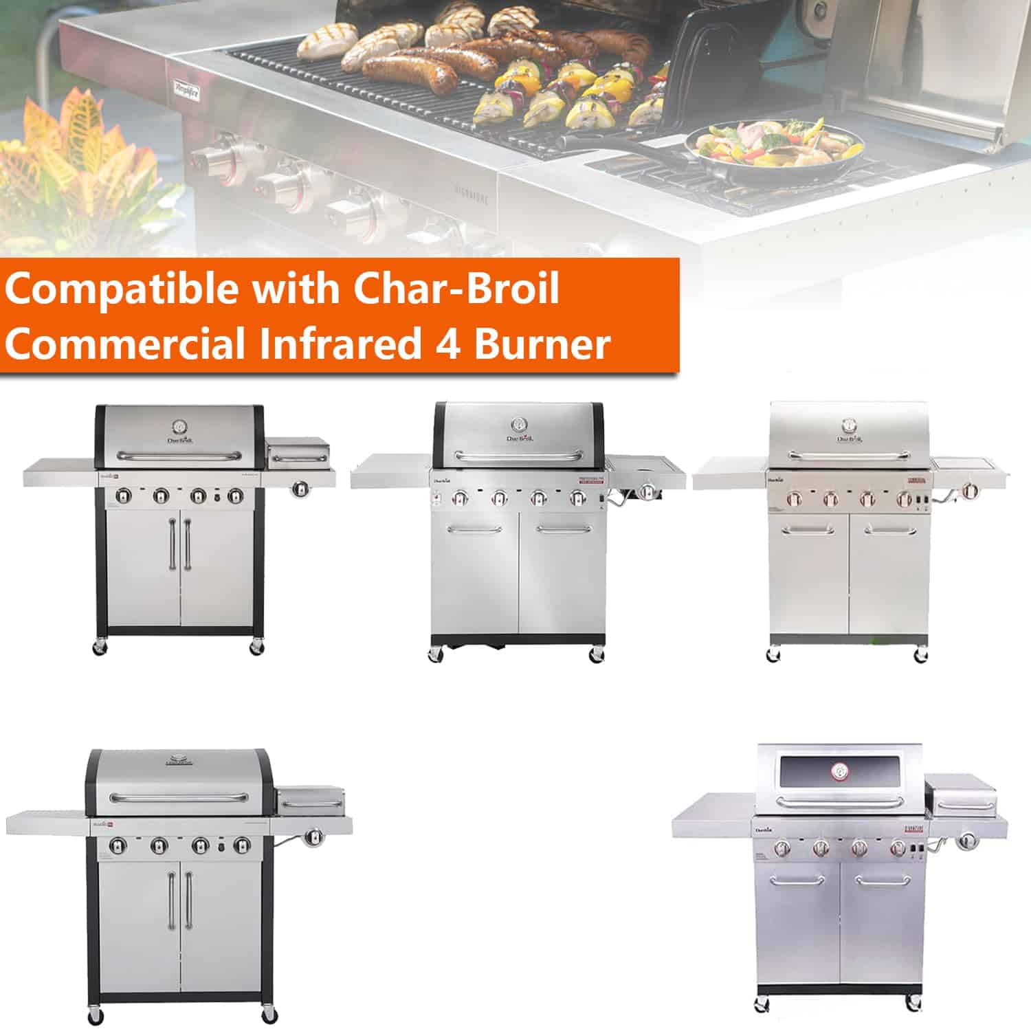 Parrillas y Placas emisoras para Charbroil Comercial - Imagen 6