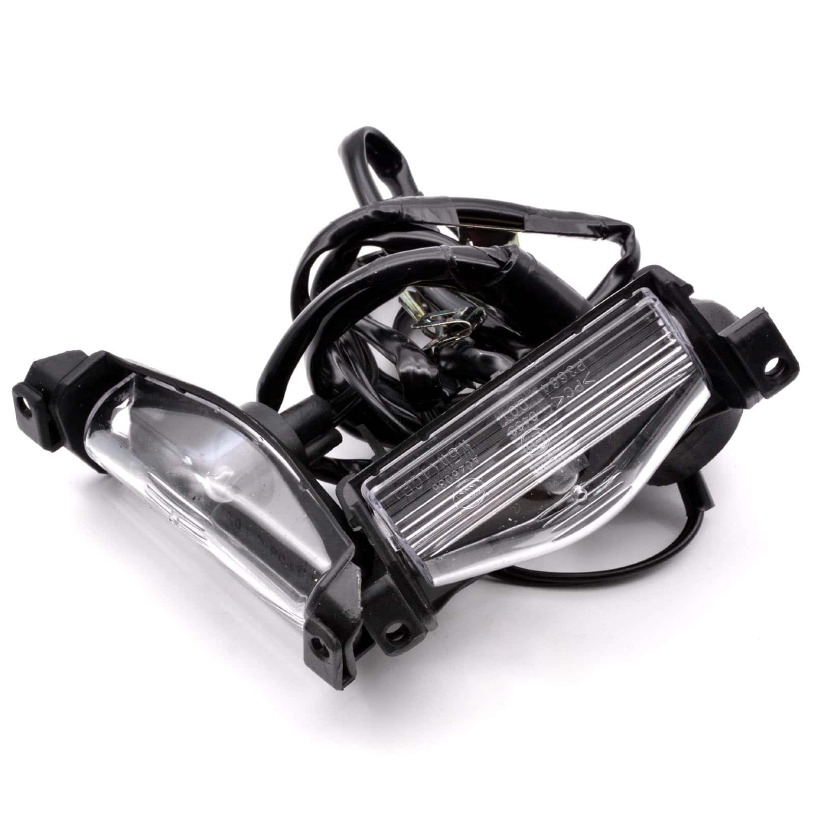 Conjunto de 2 luces de placa trasera con bombillas
