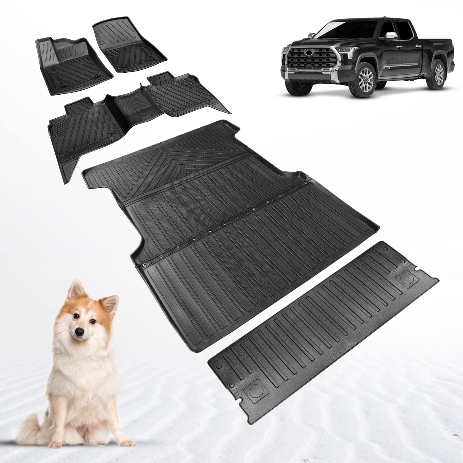 Tapete de Piso Compatible con Toyota Tundra 2022-2024 2025