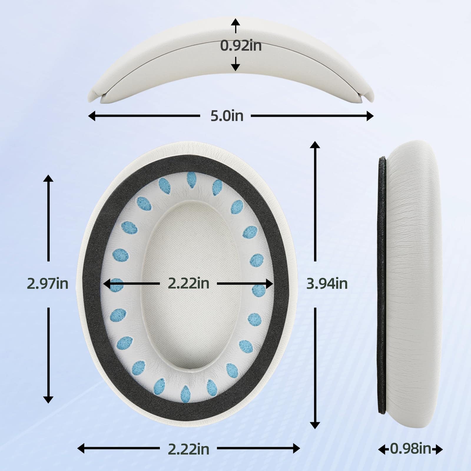 Almohadillas de repuesto y almohadilla para diadema - Imagen 6