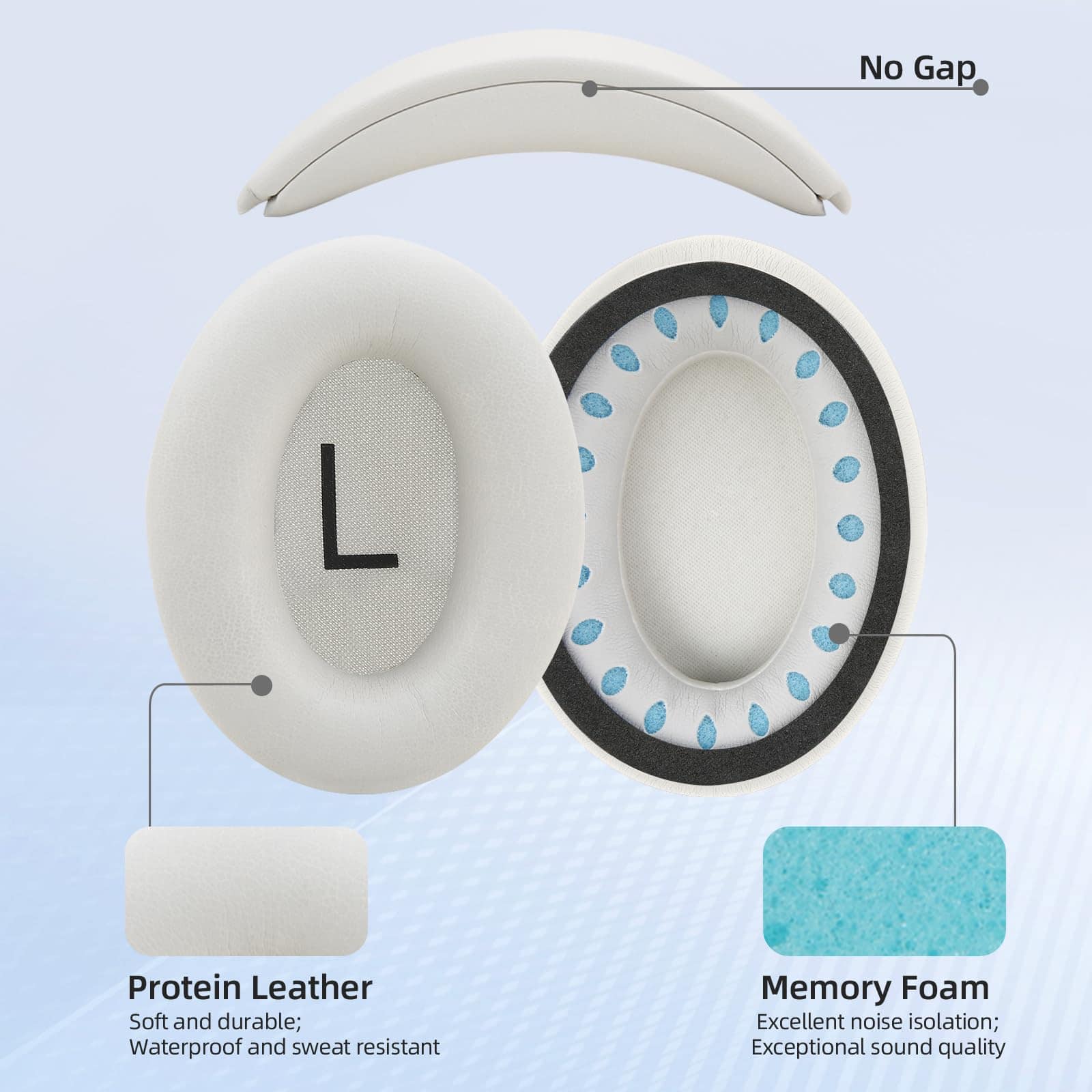 Almohadillas de repuesto y almohadilla para diadema - Imagen 4