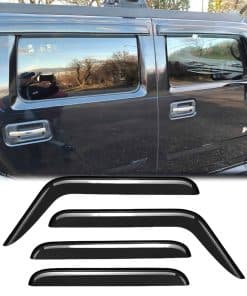 Deflector de viento lateral resistente al -Negro oscuro