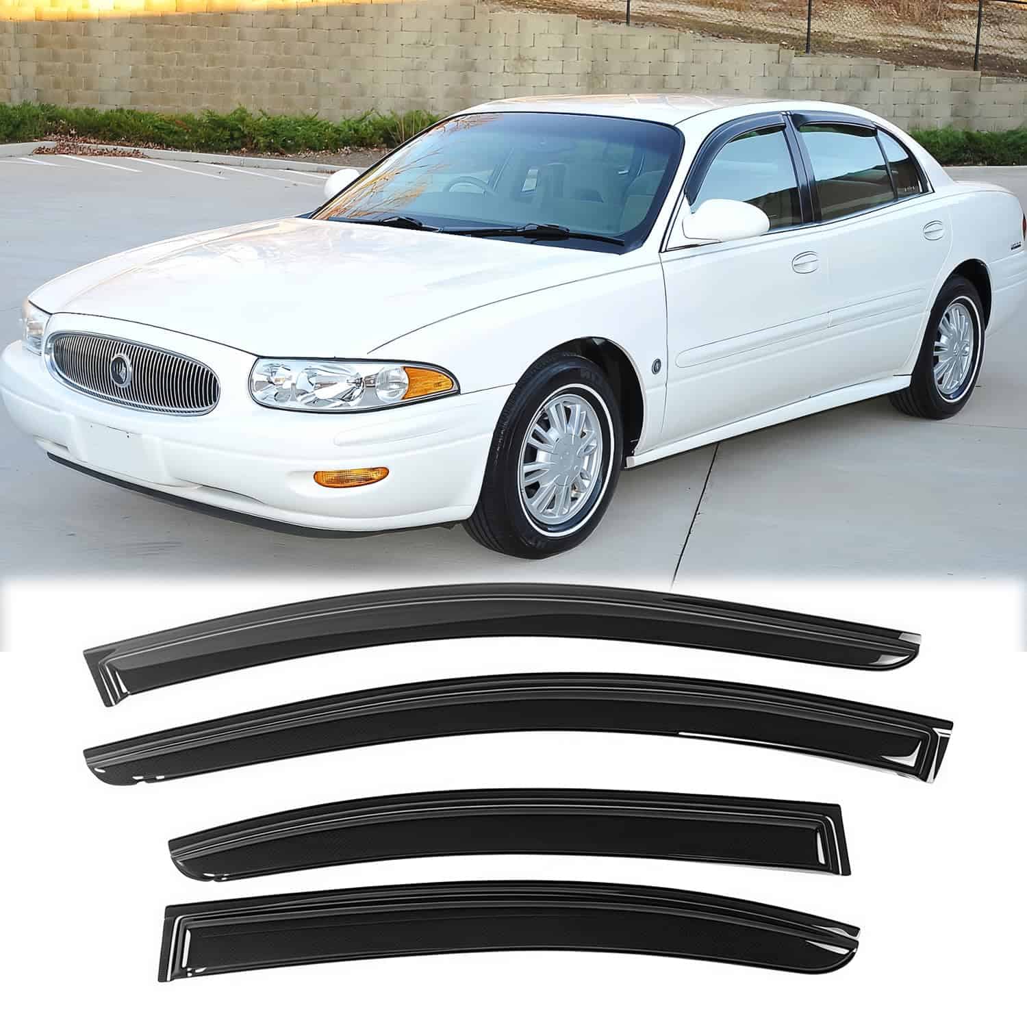 Deflectores de ventanas laterales a -Dark black