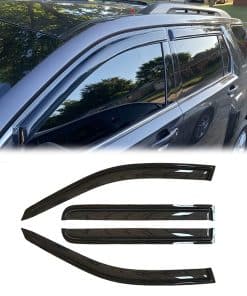 Deflector de ventanas laterales a prueba de -Negro Oscuro