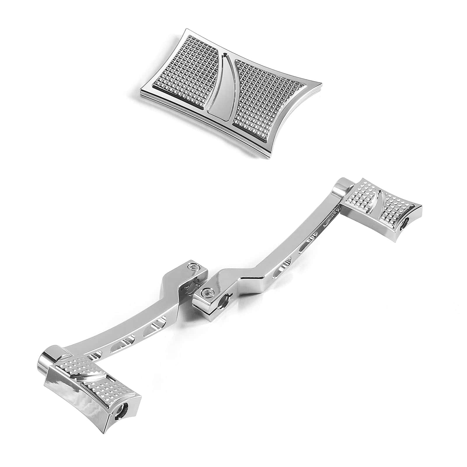 ALLOYFORGE Chrome Touring floorboards Street Glide FLHX Toe - Imagen 5