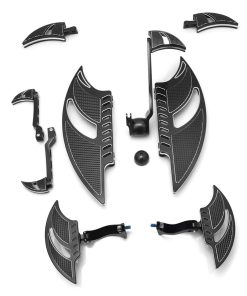 Juego de Tablas de Piso negras para Road King street glide,