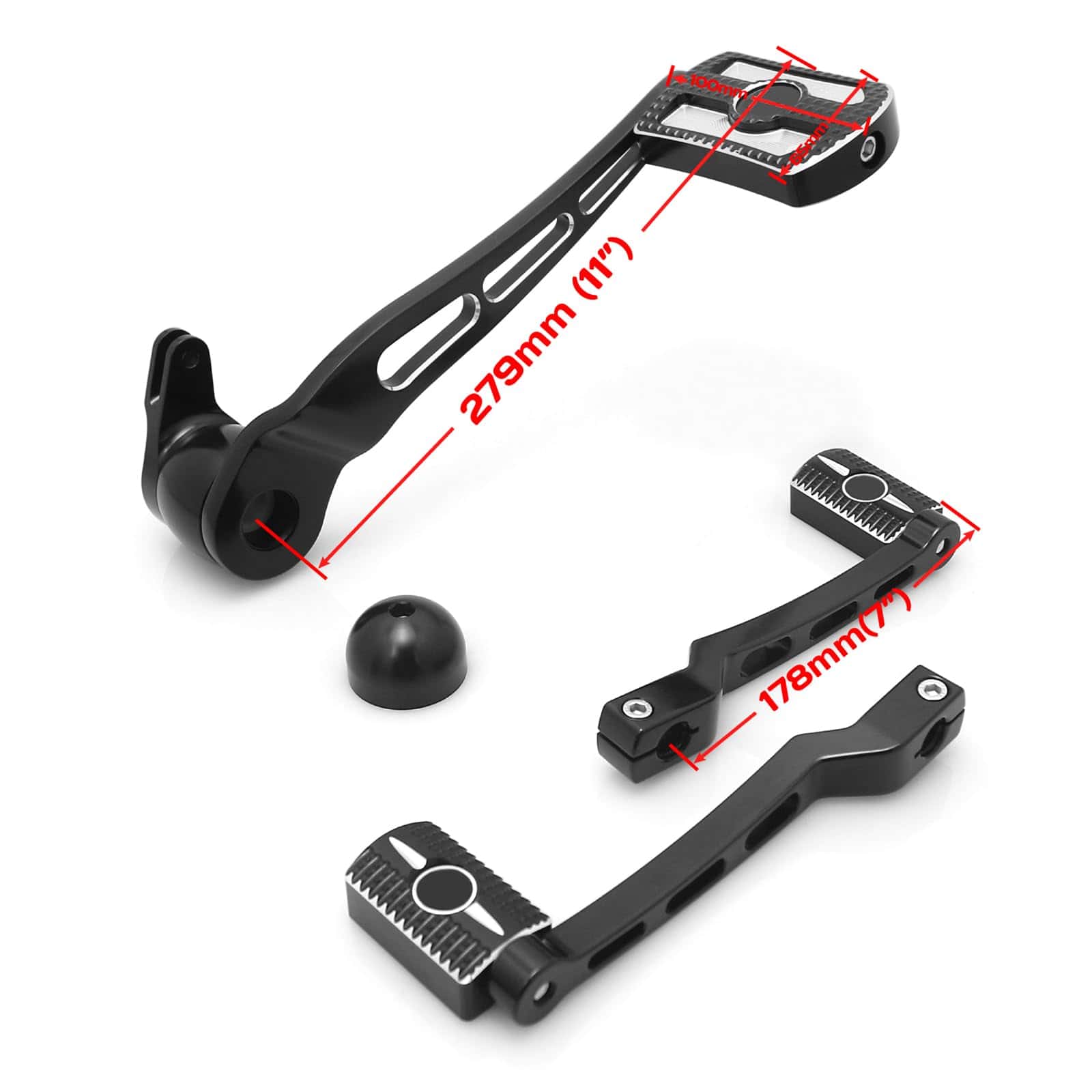 Tableros negros para Harley Street Glide tableros de pie - Imagen 5