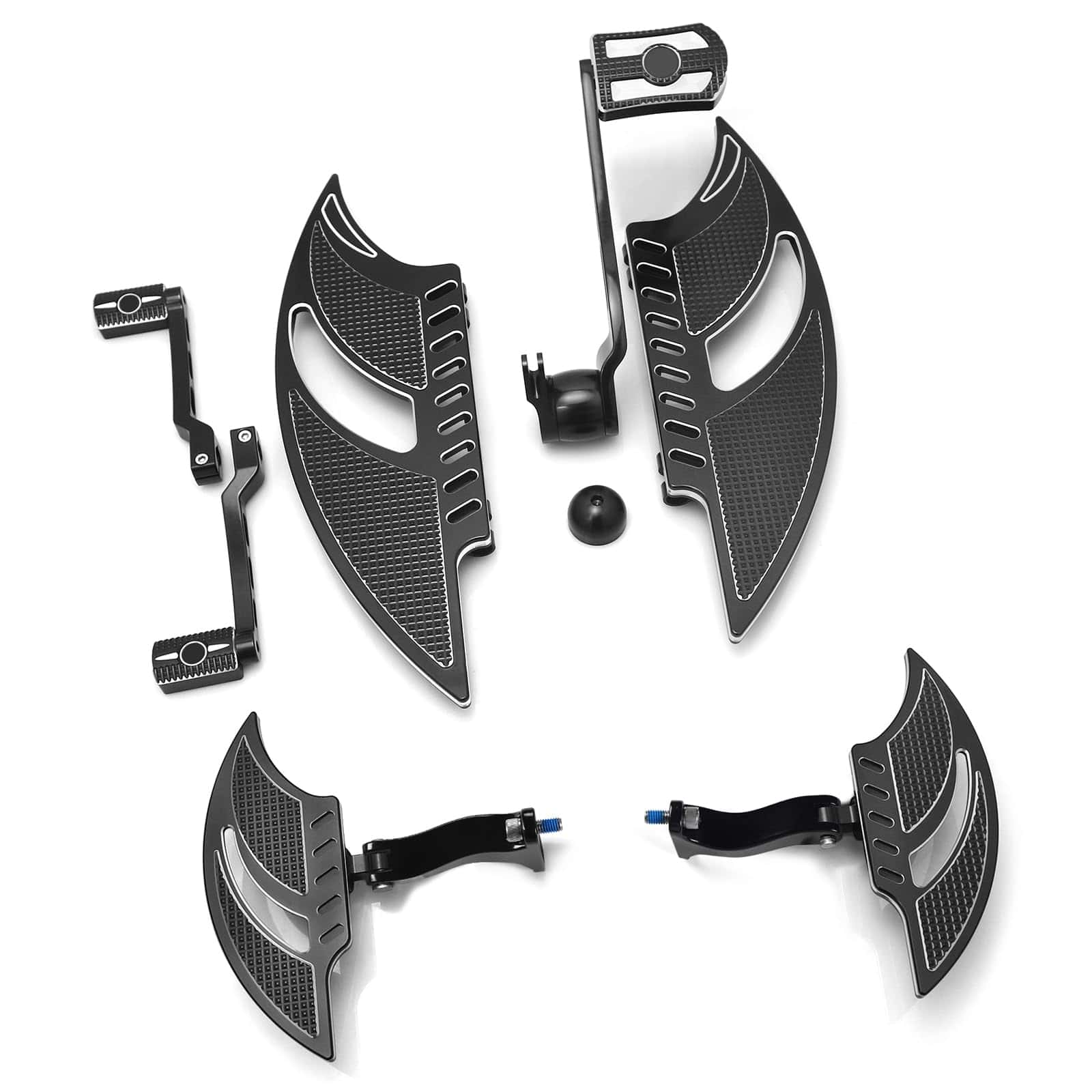 Tableros negros para Harley Street Glide tableros de pie
