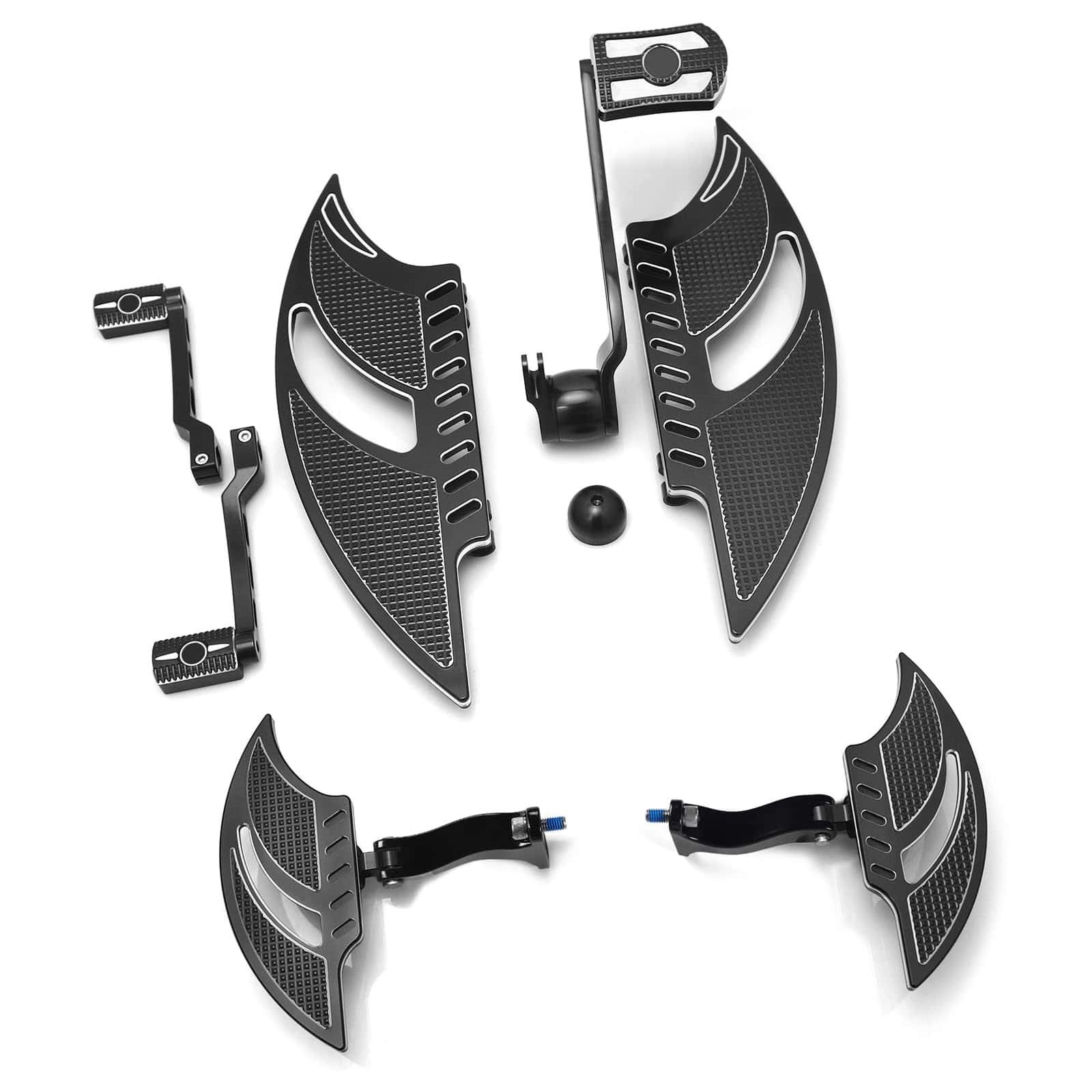 Para Harley road glide street glide ultra Negro Juego de