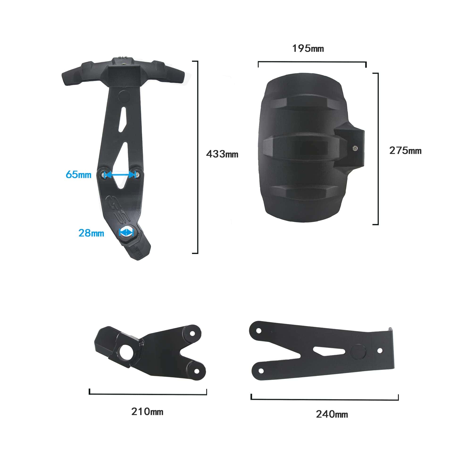Guardabarros Trasero Protector para Motocicleta BMW F750GS - Imagen 8