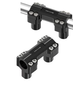 PJMTCUSTOM Elevadores de Manillar Negro de 2 1/2 pulgadas