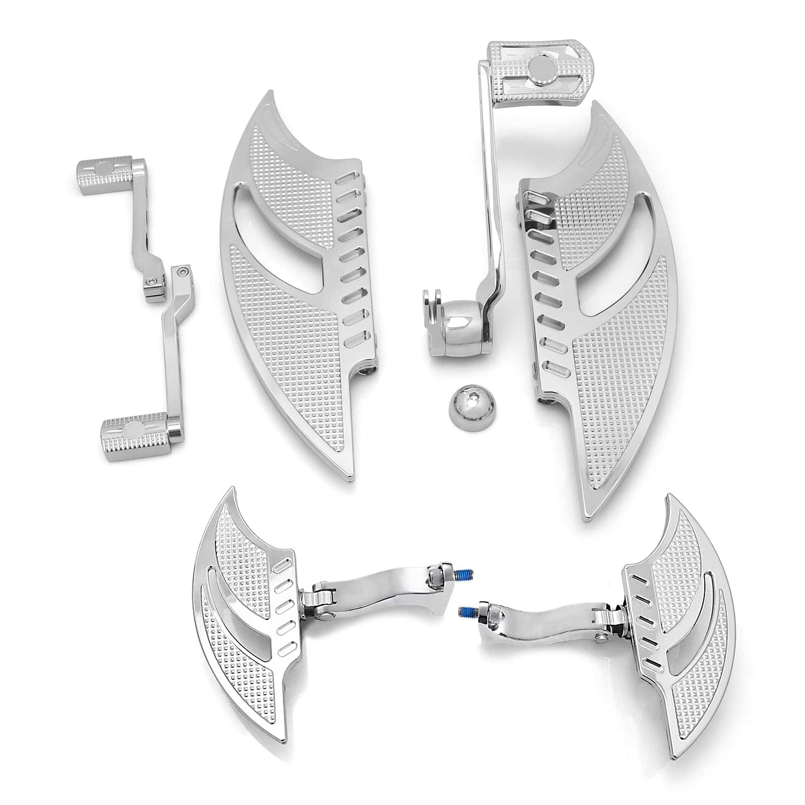 Tableros de piso cromados para Harley Street Road Glide