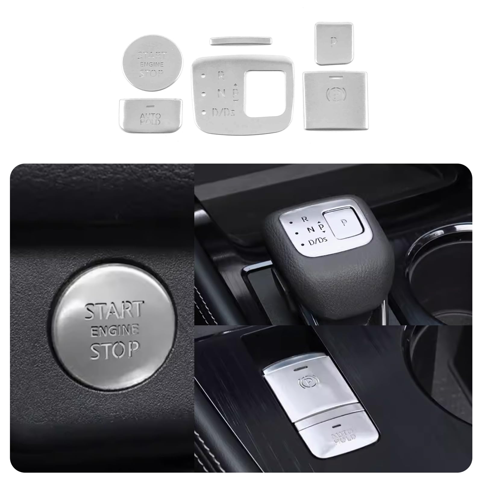 Accesorios de Coche KELEIMAI para Nissan -Plata Mate