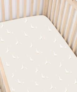 Sábanas de cuna unisex GUNAMUNA, colores suaves que calman,