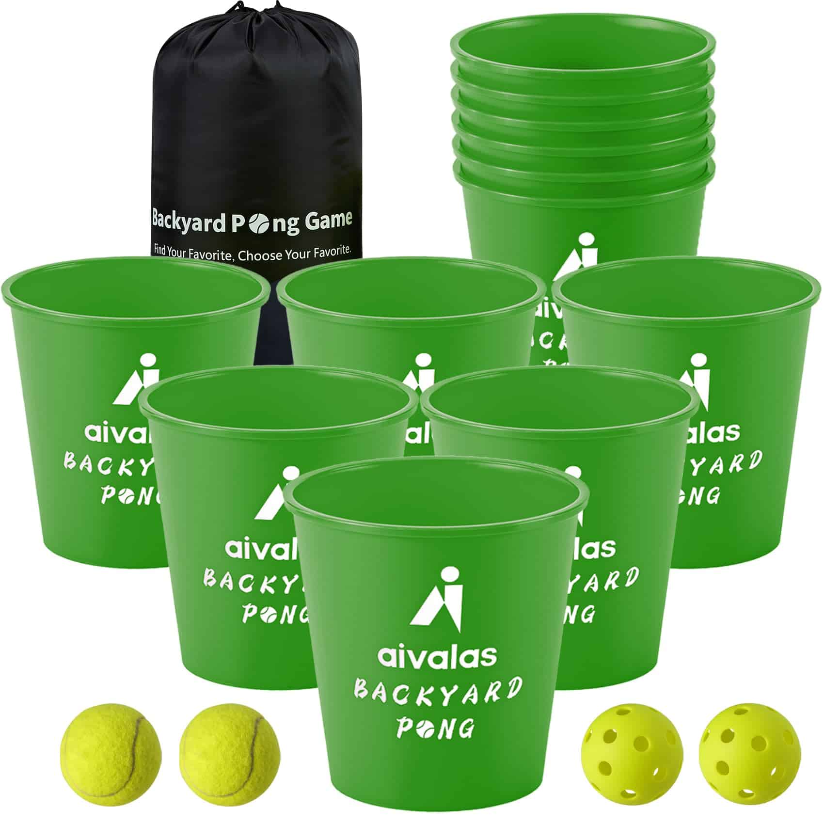 Juego de Aivalas Yard Pong para Exteriores, Juego Gigante