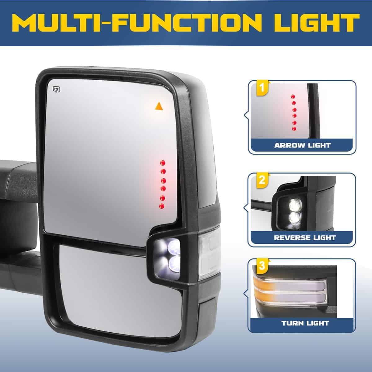 Espejos de Remolque AUTOSTARSHIP Power Heated Compatible - Imagen 4