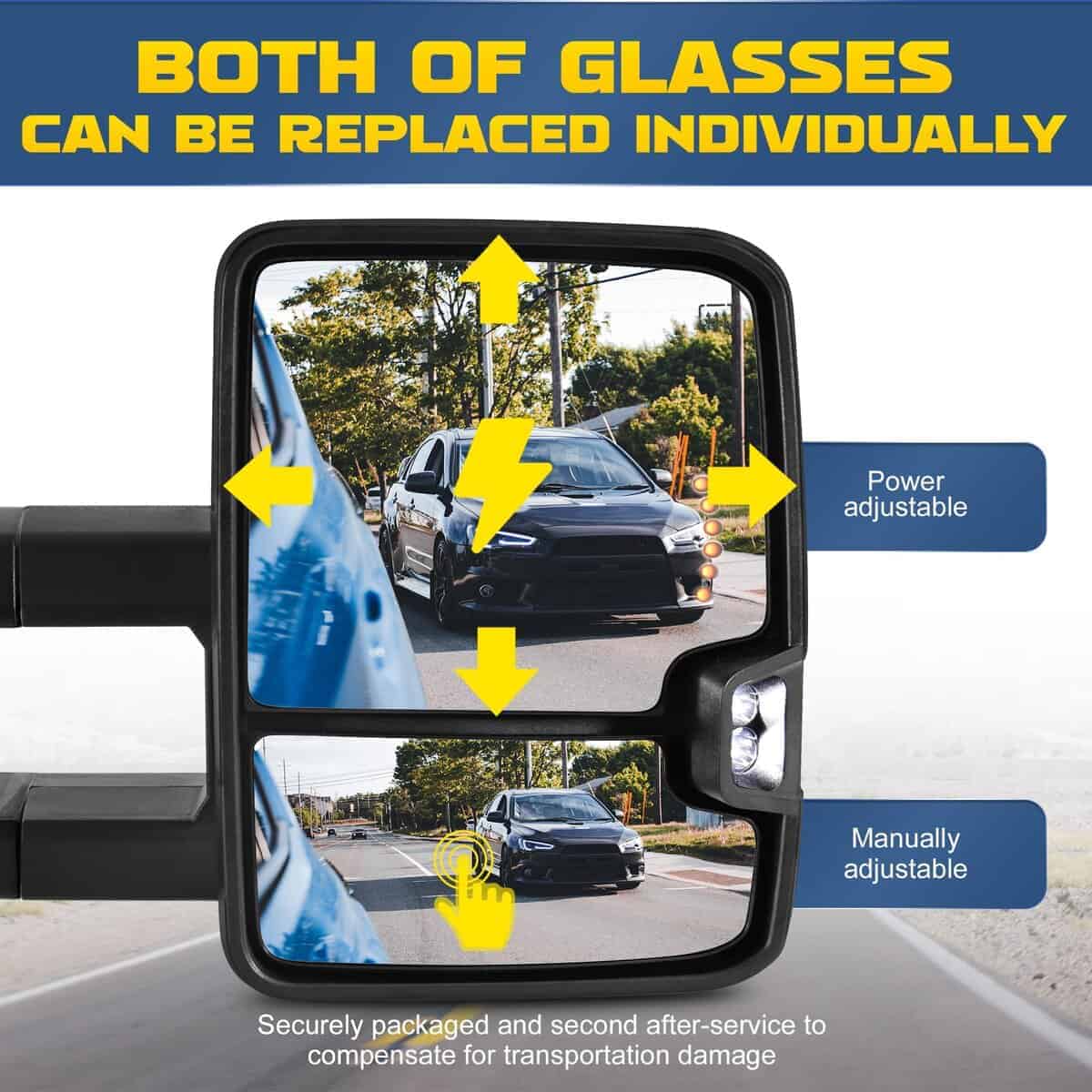 Espejos de Remolque AUTOSTARSHIP Power Heated Compatible - Imagen 9