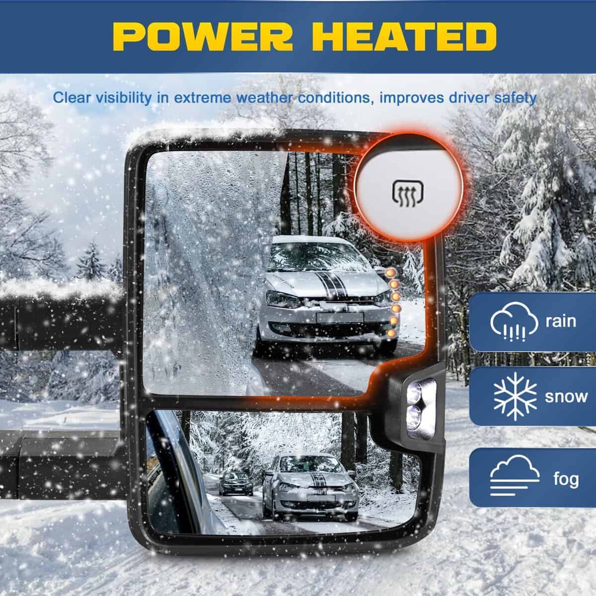 Espejos de Remolque AUTOSTARSHIP Power Heated Compatible - Imagen 5