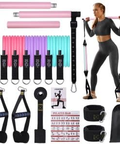 Kit de Barra de Pilates con Bandas de Resistencia, Equipo