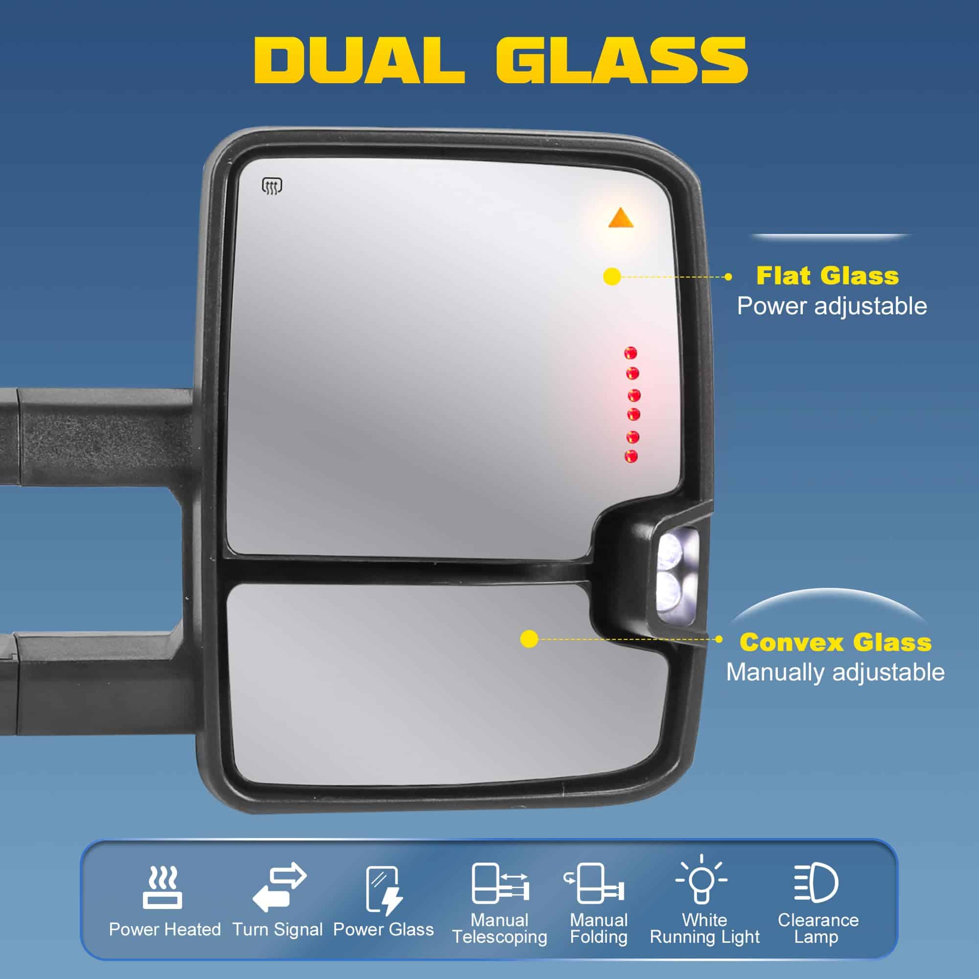 Espejos de Remolque Power Fold Power Folding Compatible - Imagen 6