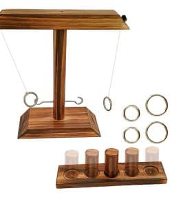 Juego de Anillo de Madera KUKTRCV - Juego Clásico de Anillo
