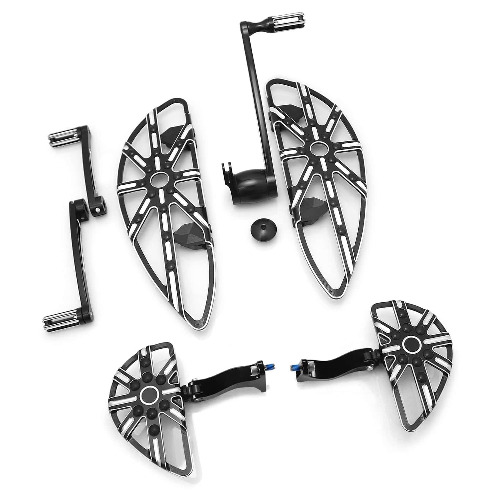 Para Harley Touring Road glide floorboards rider passenger