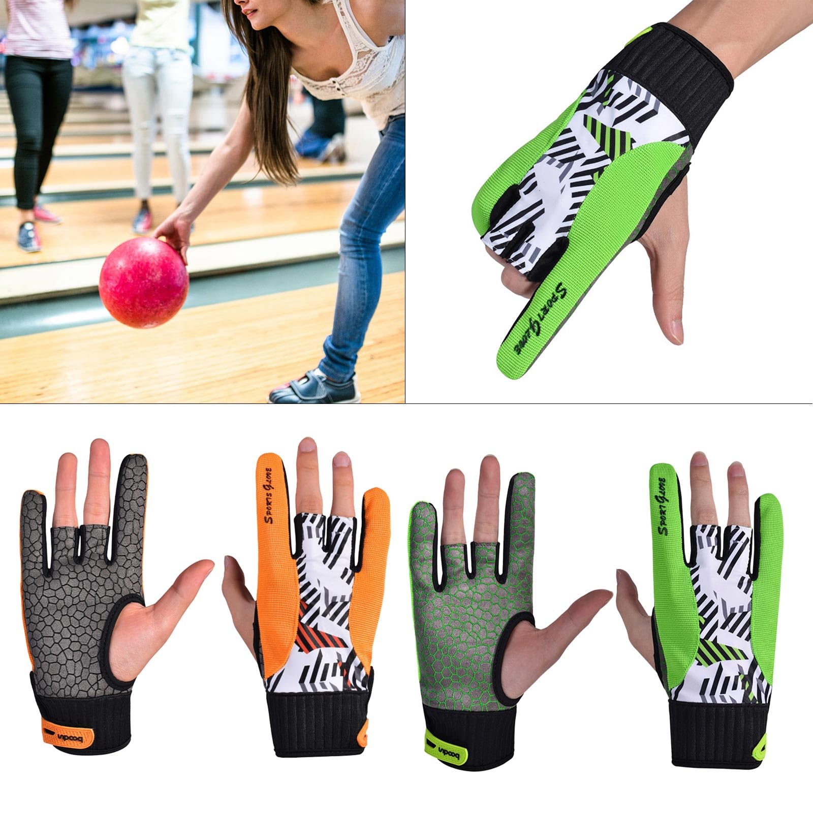 1 Par de Accesorios de Bolos Guantes de Bolos Guantes de - Imagen 4