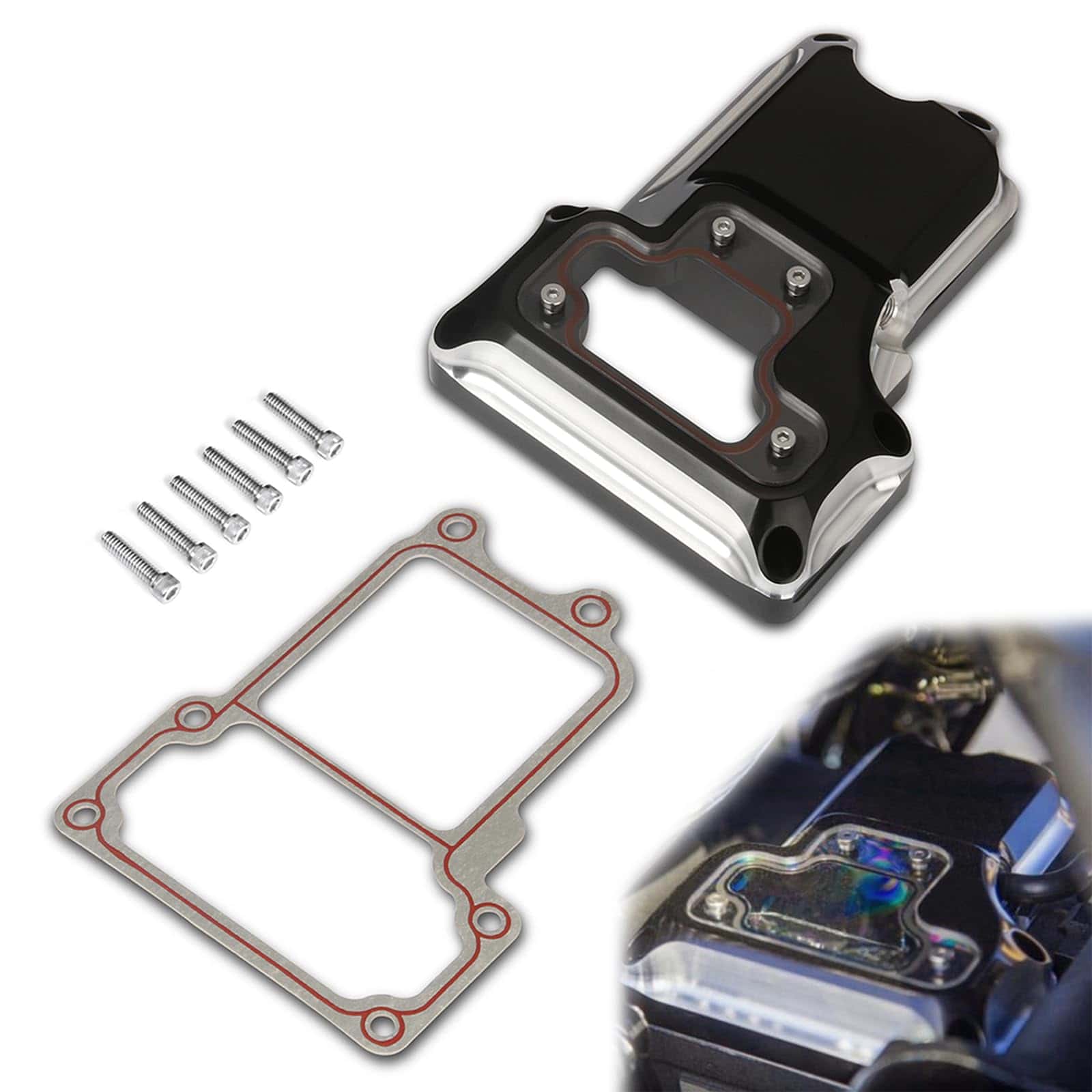 Cubiertas de transmisión superior Twin Cam Clarity para