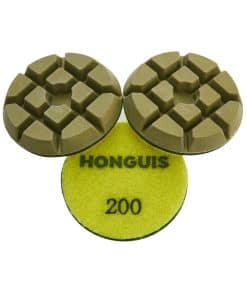 Juego de 3 almohadillas para pulir suelos de concreto de 3