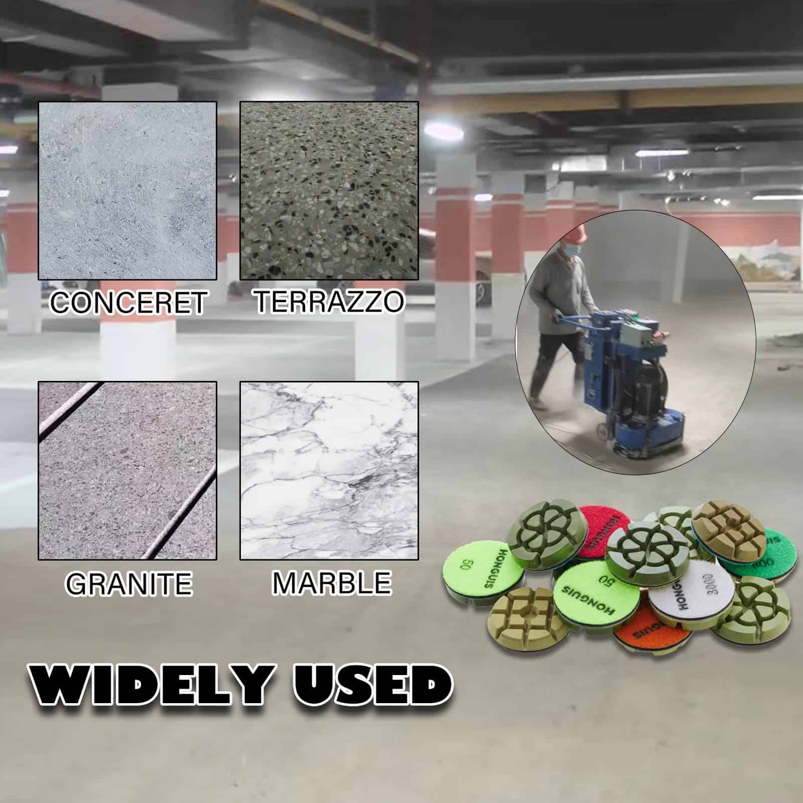 Discos de lijado de diamante HONGUIS de 3 pulgadas * 10 mm, - Imagen 6