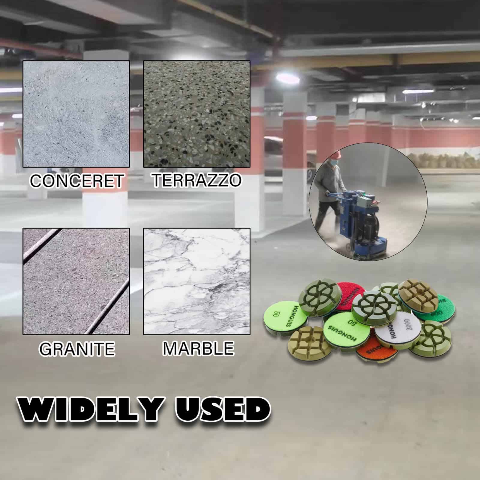 Juego de 3 Pads de Pulido de Diamante HONGUIS de 3 pulgadas - Imagen 6