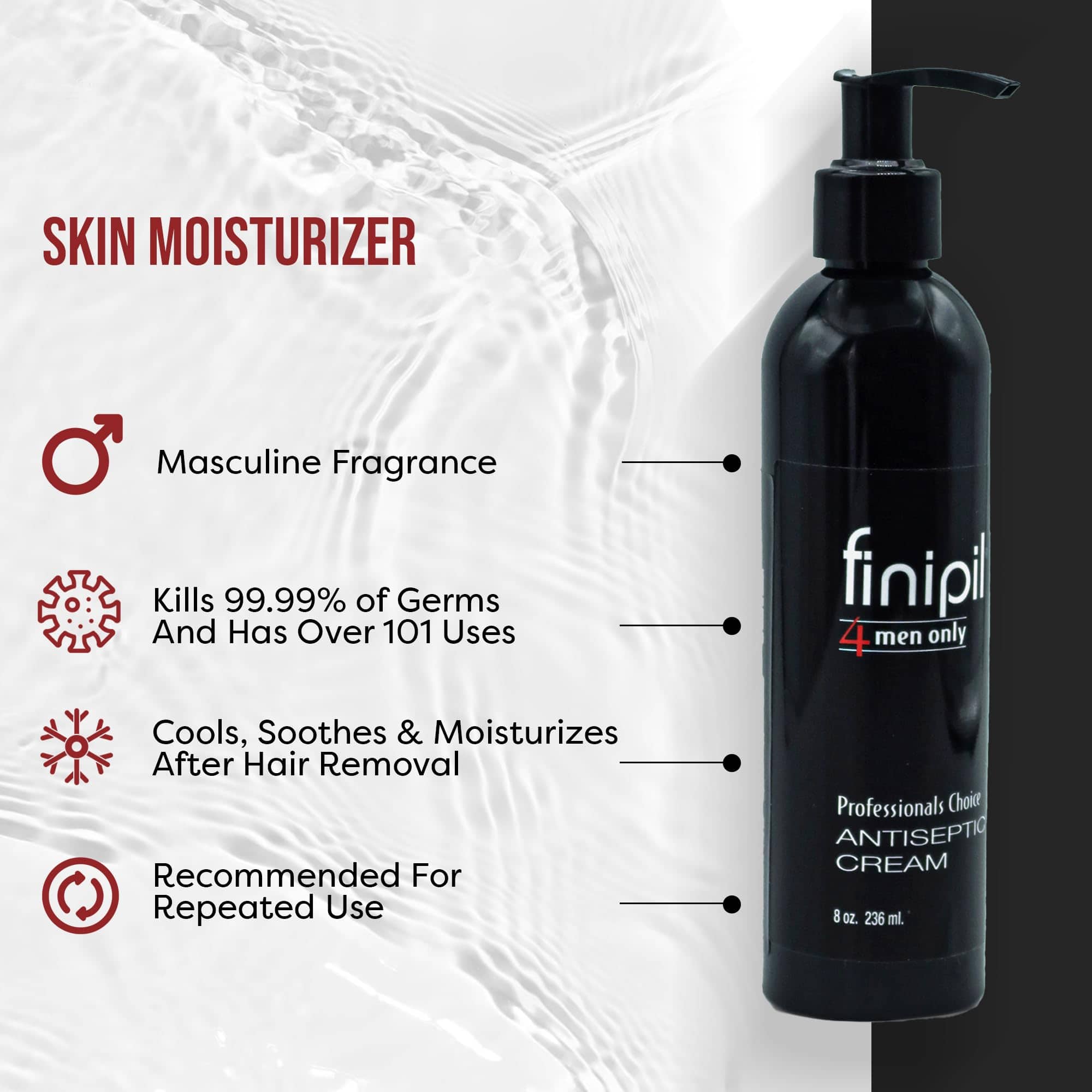 Crema finipil para vellos encarnados para hombres después - Imagen 4