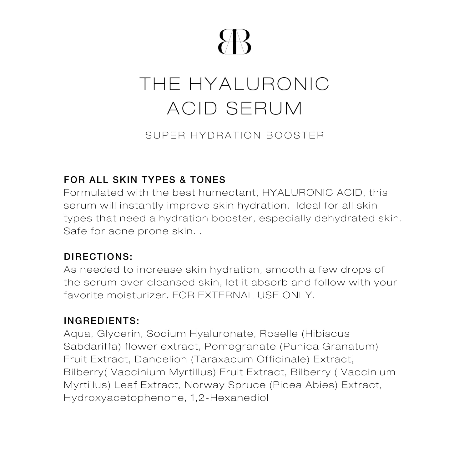 BIBA DE SOUSA Sérum de Ácido Hialurónico para Rostro - - Imagen 7